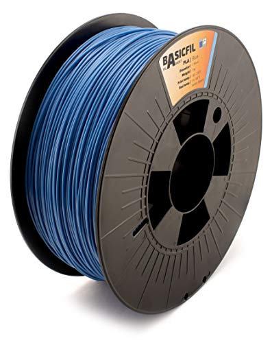 BASICFIL PLA (3D Drucker Filament), 1.75mm, 1kg, Blau (Blue) von BASICFIL