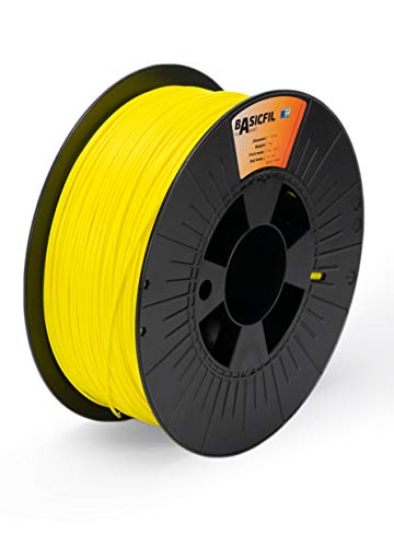 BASICFIL PLA (3D Drucker Filament), 1.75mm, 1kg, Gelb (Yellow) von BASICFIL