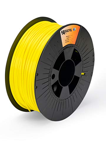 BASICFIL PLA (3D Drucker Filament), 2.85mm, 1kg, Gelb (Yellow) von BASICFIL