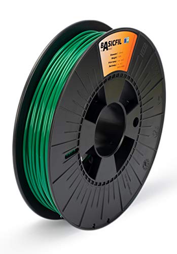BASICFIL PLA (3D Drucker Filament), 2.85mm, 500g, Grün (Green) von BASICFIL