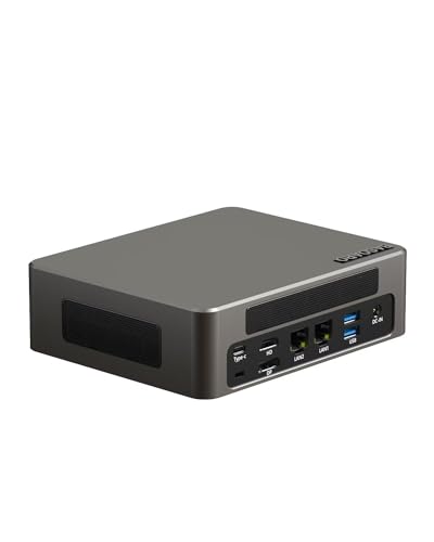 BASOARO BAM9 Mini PC, 12. Generation Core i5-1235U, 64GB RAM 512GB SSD Mini Gaming PC, 2 RJ45 LAN, HD DP Typ-C Triple Display, WiFi 6 BT 5.2, Mini Desktop PC für Zuhause/Büro/Schule von BASOARO