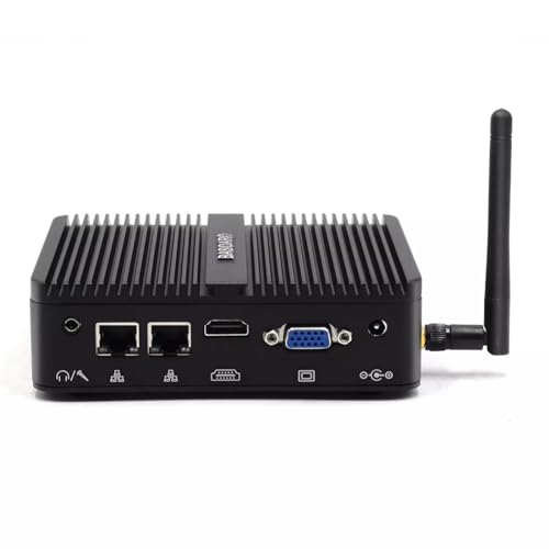 BASOARO Desktop Mini Computer, Industrieller Mini PC, Celeron J4125 Prozessor, 32G RAM 512G SSD 1TB HDD, Gigabit Ethernet, HD/VGA Display, 2*RS232 COM Port, Dual Band WiFi, BT von BASOARO