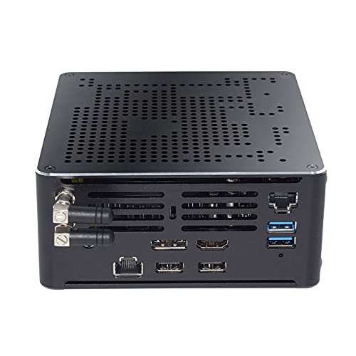 BASOARO Mini Büro PC, Core i9 10880H Micro Desktop Computer, 32G RAM 512G SSD 1TB HDD, Gigabit Ethernet, DP & HD, Type-C, 6 USB, WLAN, BT, Unterstützung für Automatisches Einschalten von BASOARO