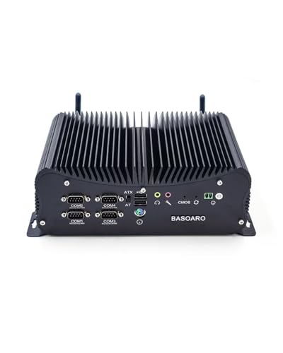 BASOARO Mini Desktop Mikro PC, Lüfterloser PC Win 10 Core i5 8250U, 16G RAM 256G SSD 1TB HDD, Dual LAN, 6 COM Port, GPIO, 4K Dual Display, Dual Band WiFi, BT, Unterstützung für Linux Ubuntu BASOARO Mini Desktop Mikro PC, Lüfterloser PC Win 10 Core i5 8250U, 16G RAM 256G SSD 1TB HDD, Dual LAN, 6 COM Port, GPIO, 4K Dual Display, Dual Band WiFi, BT, Unterstützung für Linux Ubuntu von BASOARO