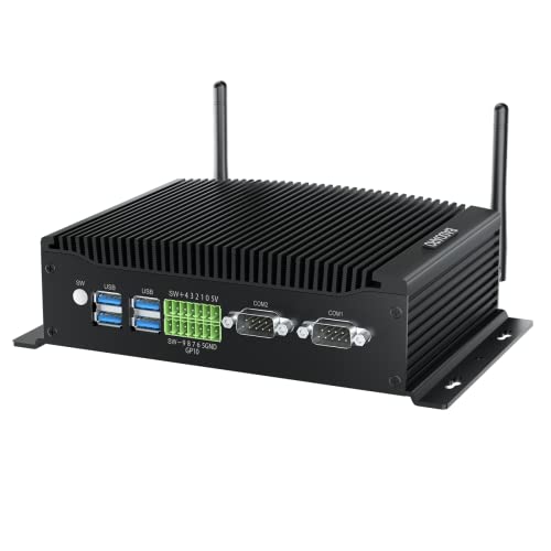 BASOARO Mini PC Windows 11 Pro, Micro Desktop Computer Core i5 10210U, 8GB RAM 128GB SSD, Gigabit RJ45 LAN, Dual HD+DP 4K Triple Display, RS232 COM, 2.4G/5.0G WiFi, BT, Wake On LAN von BASOARO