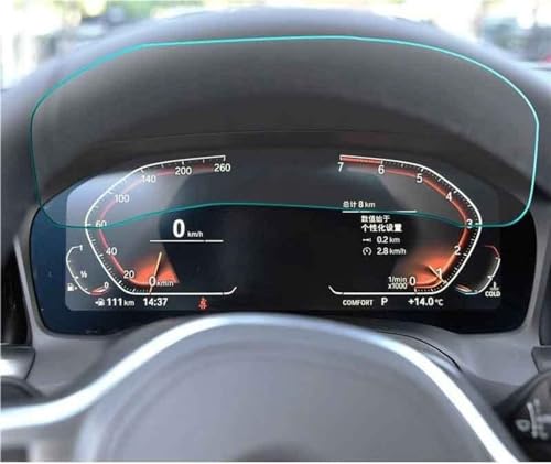 BASPHHH Automobilinnenraum Kompatibel Mit Serie 3 G20 G21 2020 2021 Autoradio GPS-Navigation Schutzfolie Gehärtetes Glas Displayschutzfolie HD-Bildschirmfolie (Color : Without camera) von BASPHHH