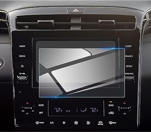 BASPHHH Automobilinnenraum Kompatibel mit Hyundai für Tucson 2022–2023, Autoradio, GPS-Navigation, Innenzubehör, gehärtetes Glas, Displayschutzfolie, 20,3 cm von BASPHHH