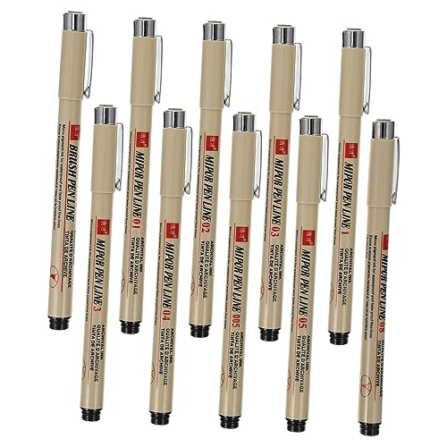 BATHVEVE 10 Stück wasserdichter Hakenstift Liner wasserdichtes Dauermarker Skizzfarbe Sketch Note Hook wasserdichte Farbmarker Stift wasserdichtes Zeichentinte Abs BATHVEVE 10 Stück wasserdichter Hakenstift Liner wasserdichtes Dauermarker Skizzfarbe Sketch Note Hook wasserdichte Farbmarker Stift wasserdichtes Zeichentinte Abs von BATHVEVE