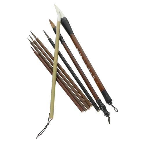 BATHVEVE 1Satz Kalligraphie Teiliges Traditioneller Chinesischer Malpinsel für Anfänger Robuste Holzmaterialien für Schreiben für Zuhause und Büro von BATHVEVE
