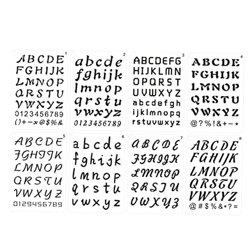 BATHVEVE 8 Stück Alphanumerische Vorlage Buchstabenschablonen des Alphabets Malschablonen Buchstaben-Alphabet-Schablonen Buchstabensymbol-Schablonen Buchstabennummer Schablone pet0.25mm BATHVEVE 8 Stück Alphanumerische Vorlage Buchstabenschablonen des Alphabets Malschablonen Buchstaben-Alphabet-Schablonen Buchstabensymbol-Schablonen Buchstabennummer Schablone pet0.25mm von BATHVEVE