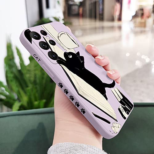 Cat Phone Case für Samsung Galaxy S23 S22 S21 S20 Ultra Plus FE S10 S9 S10E Note 20 Ultra 10 9 Plus Cover, Light Purple 1, for Galaxy S21 Cat Phone Case für Samsung Galaxy S23 S22 S21 S20 Ultra Plus FE S10 S9 S10E Note 20 Ultra 10 9 Plus Cover, Light Purple 1, for Galaxy S21 von BAUBUY