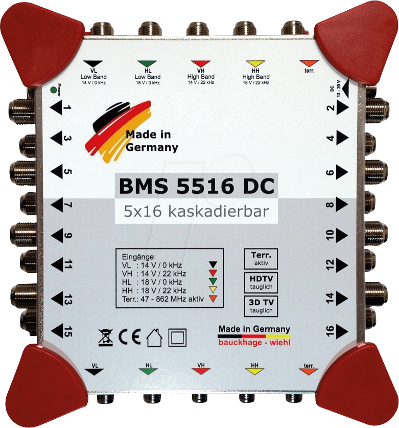 BMS 5516DC - Multischalter, 5 / 16, kaskadierbar von BAUCKHAGE