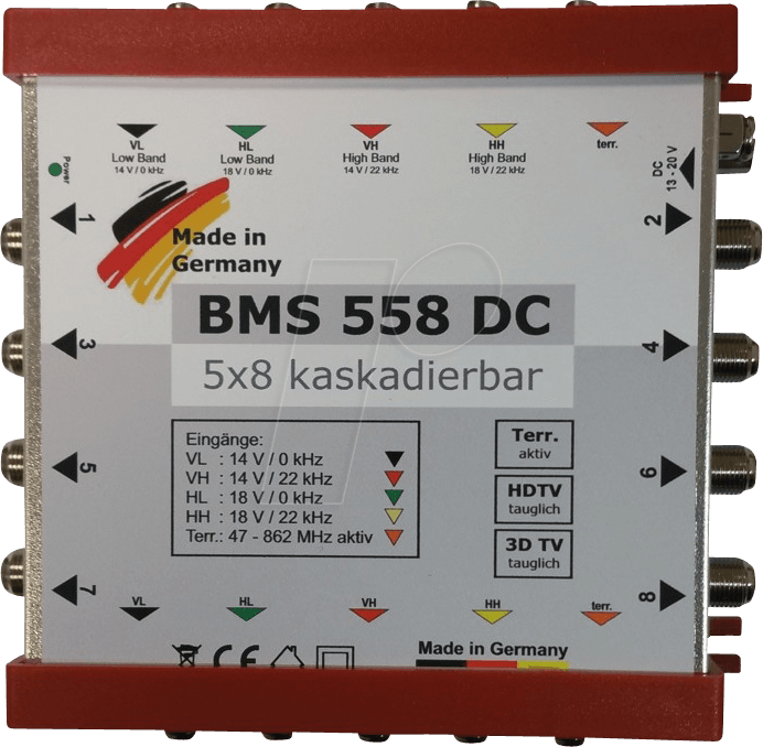 BMS 558DC - Multischalter, 5 / 8, kaskadierbar von BAUCKHAGE