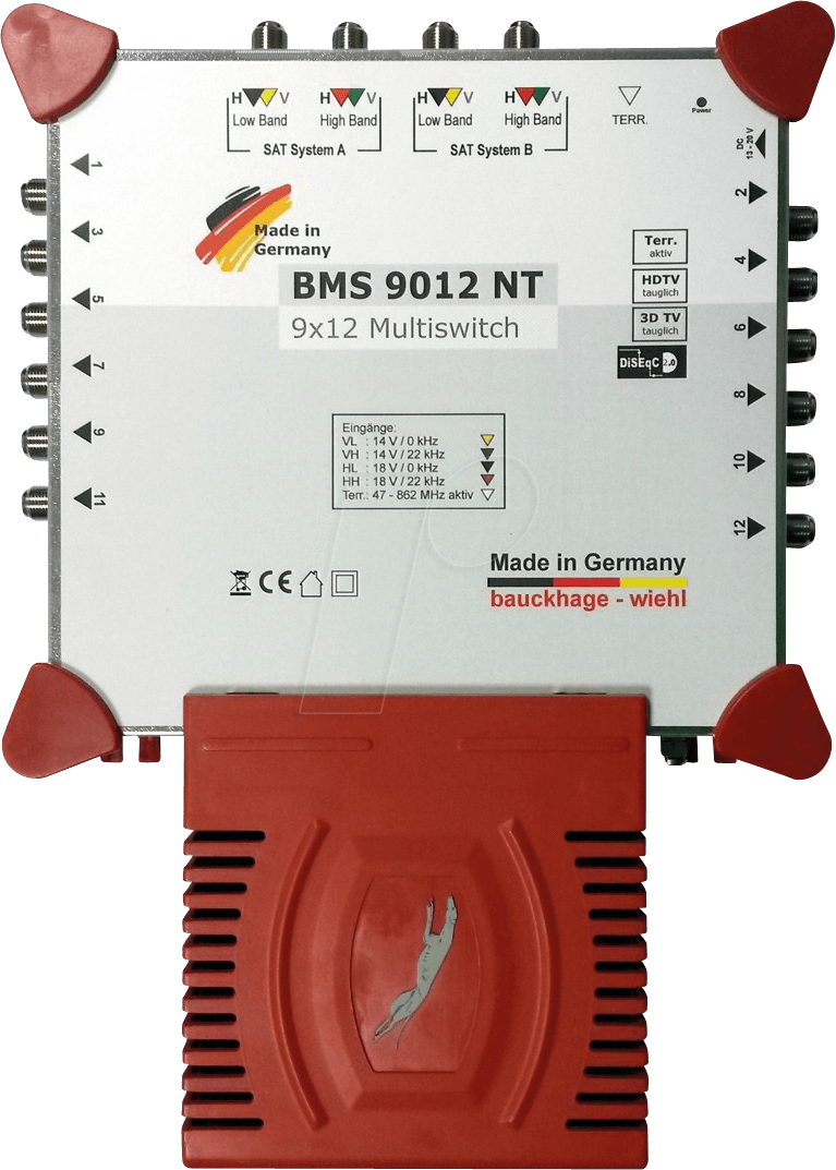 BMS 9012NT - Multischalter, 9 / 12 mit Netzteil von BAUCKHAGE