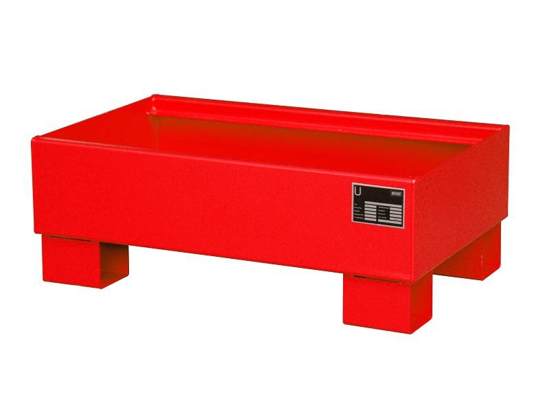 BAUER Südlohn BAUER Auffangwanne Stahl 2 x 60 Liter Fass, Feuerrot, 61 Liter von BAUER Südlohn