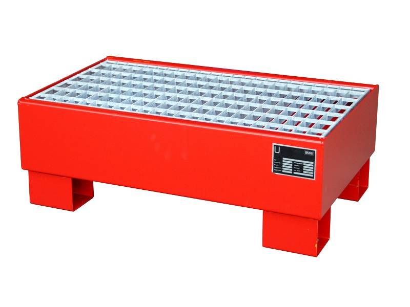 BAUER Südlohn BAUER Auffangwanne Stahl 2 x 60 Liter Fass, Feuerrot, 61 Liter von BAUER Südlohn