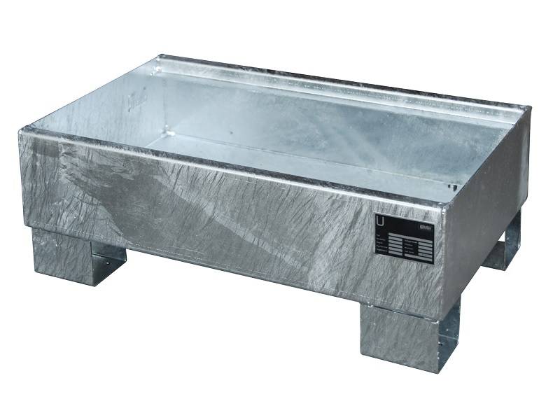 BAUER Südlohn BAUER Auffangwanne Stahl 2 x 60 Liter Fass, Feuerverzinkt, 61 Liter von BAUER Südlohn