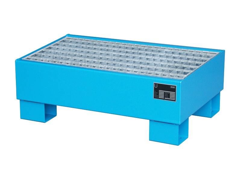 BAUER Südlohn BAUER Auffangwanne Stahl 2 x 60 Liter Fass, Lichtblau, 61 Liter von BAUER Südlohn