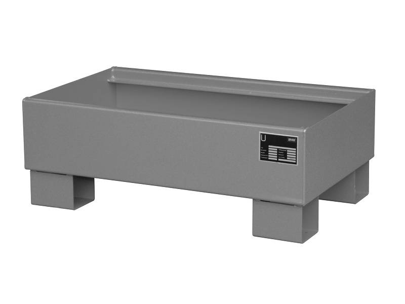 BAUER Südlohn BAUER Auffangwanne Stahl 2 x 60 Liter Fass, Mausgrau, 61 Liter von BAUER Südlohn