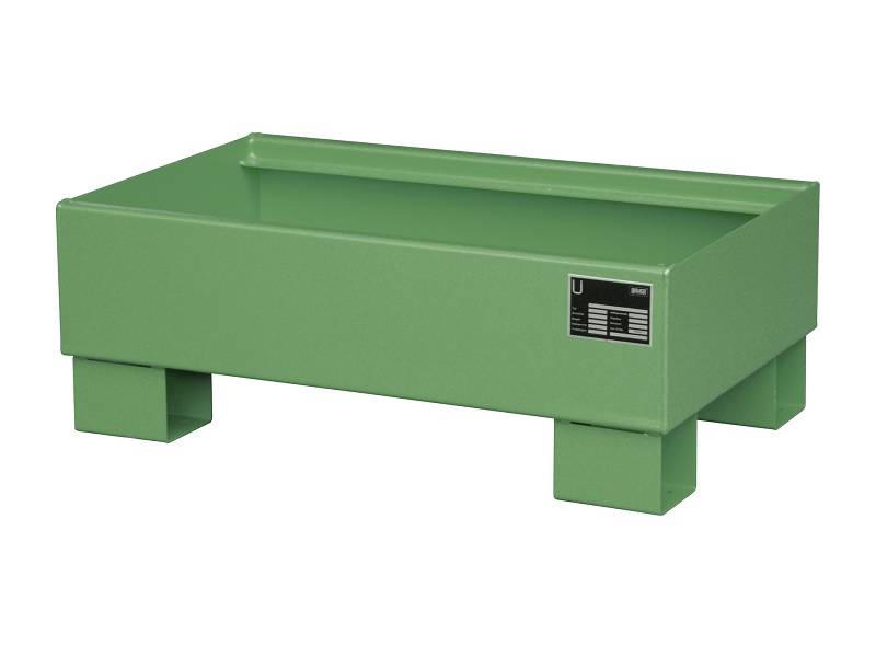 BAUER Südlohn BAUER Auffangwanne Stahl 2 x 60 Liter Fass, Resedagrün, 61 Liter von BAUER Südlohn