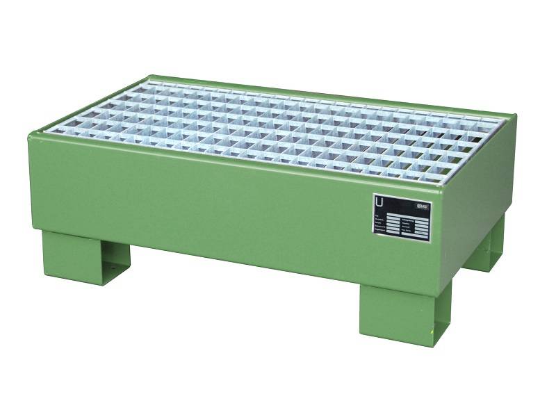 BAUER Südlohn BAUER Auffangwanne Stahl 2 x 60 Liter Fass, Resedagrün, 61 Liter von BAUER Südlohn