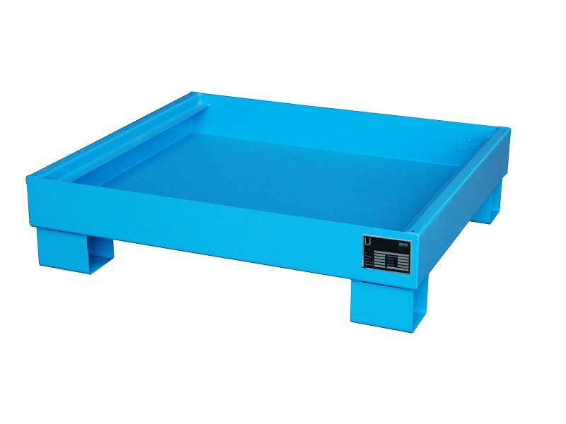 BAUER Südlohn BAUER Auffangwanne Stahl 4 x 60 Liter Fass, Lichtblau, 61 Liter von BAUER Südlohn