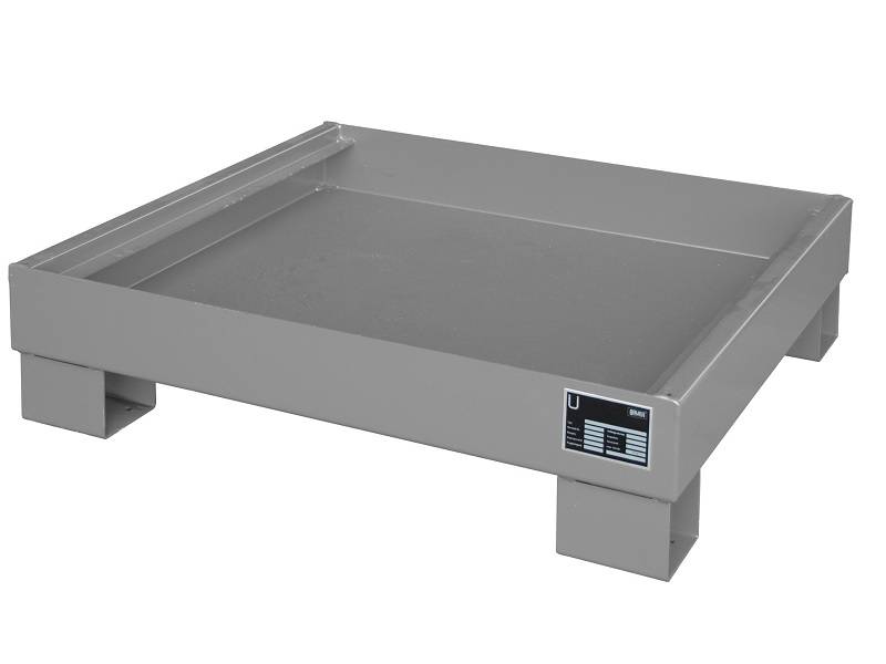BAUER Südlohn BAUER Auffangwanne Stahl 4 x 60 Liter Fass, Mausgrau, 61 Liter von BAUER Südlohn