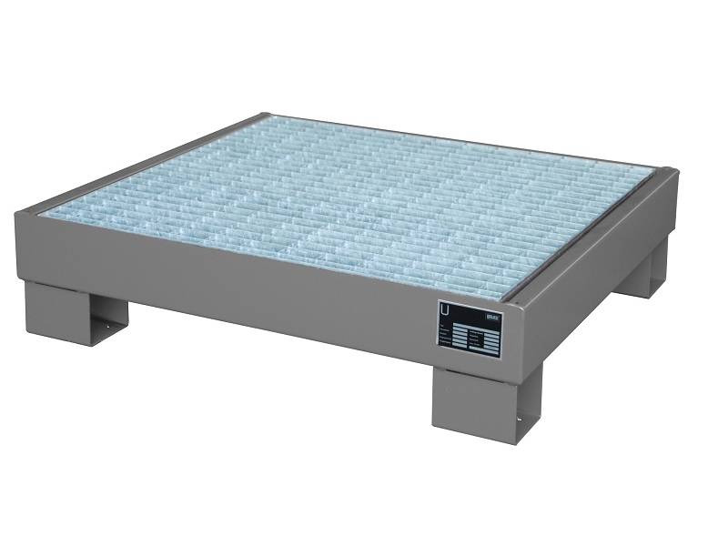 BAUER Südlohn BAUER Auffangwanne Stahl 4 x 60 Liter Fass, Mausgrau, 61 Liter von BAUER Südlohn