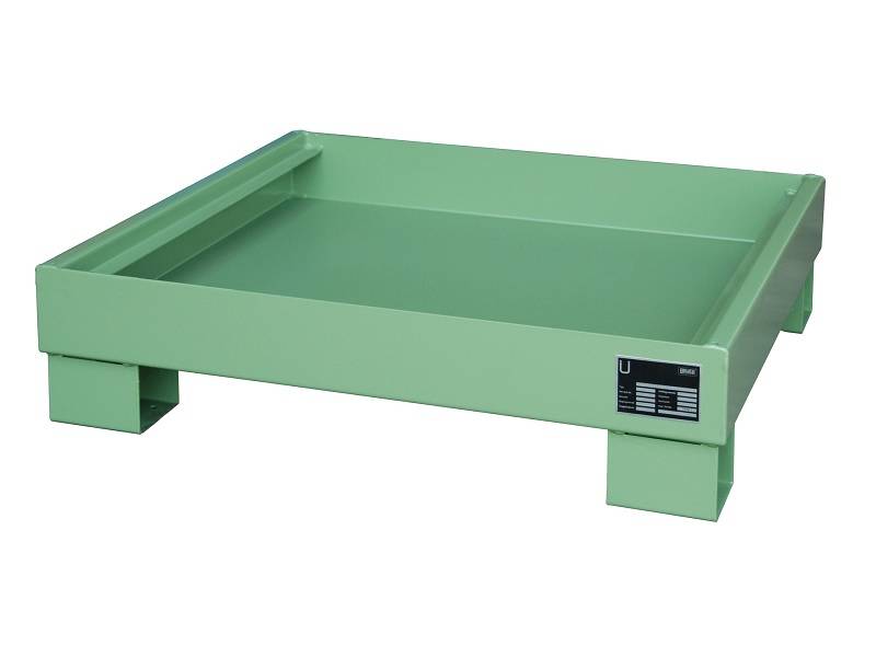 BAUER Südlohn BAUER Auffangwanne Stahl 4 x 60 Liter Fass, Resedagrün, 61 Liter von BAUER Südlohn