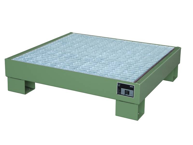 BAUER Südlohn BAUER Auffangwanne Stahl 4 x 60 Liter Fass, Resedagrün, 61 Liter von BAUER Südlohn
