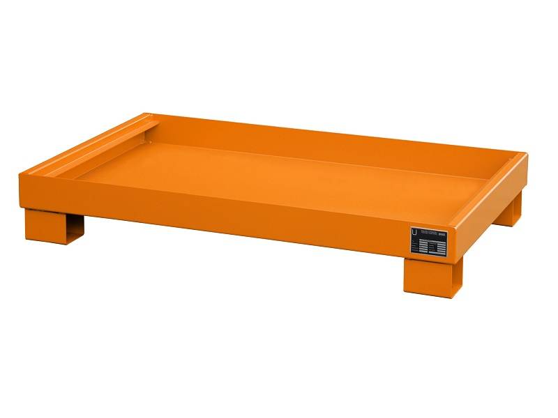 BAUER Südlohn BAUER Auffangwanne Stahl 6 x 60 Liter Fass, Gelborange, 74 Liter von BAUER Südlohn