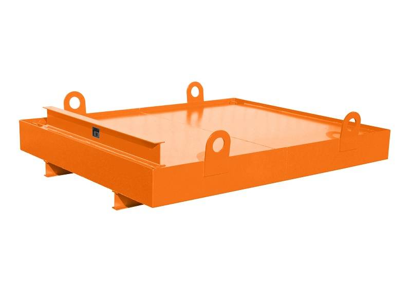 BAUER Südlohn BAUER Containerwanne CW 1 für Absetzcontainer 880 Liter, Gelborange, 880 Liter1.078 Liter1.276 Liter von BAUER Südlohn