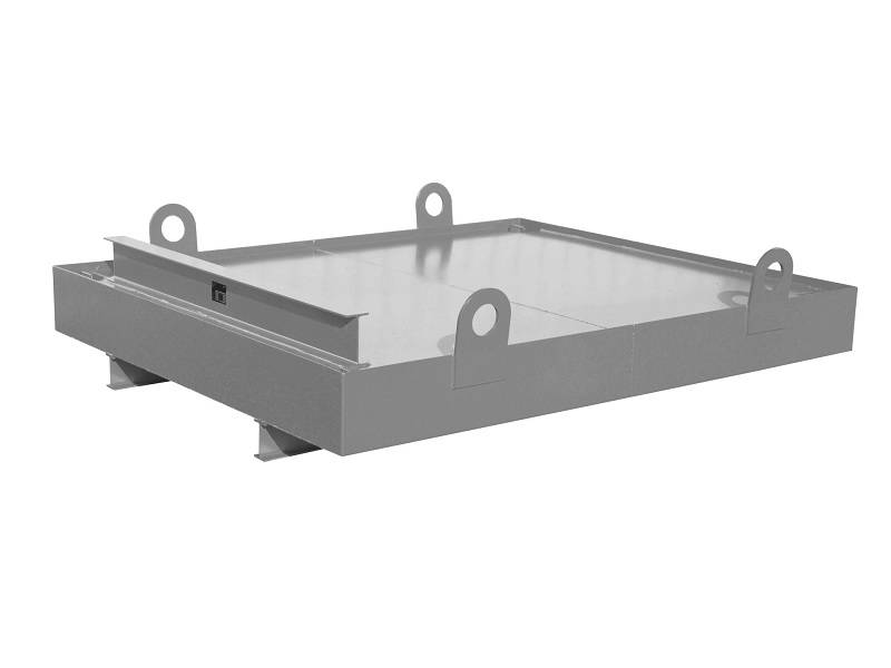 BAUER Südlohn BAUER Containerwanne CW 1 für Absetzcontainer 880 Liter, Mausgrau, 880 Liter1.078 Liter1.276 Liter von BAUER Südlohn