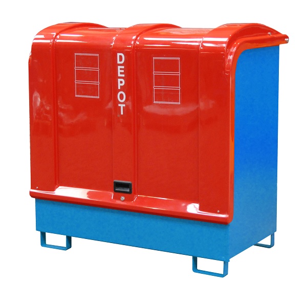 BAUER Südlohn BAUER Gefahrstoff Depot GD-B Außenbereich, Lichtblau, 220 Liter von BAUER Südlohn
