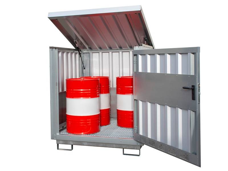 BAUER Südlohn BAUER Gefahrstoff Depot GD-E 4 4 x 200 Liter Fass, 230 Liter von BAUER Südlohn