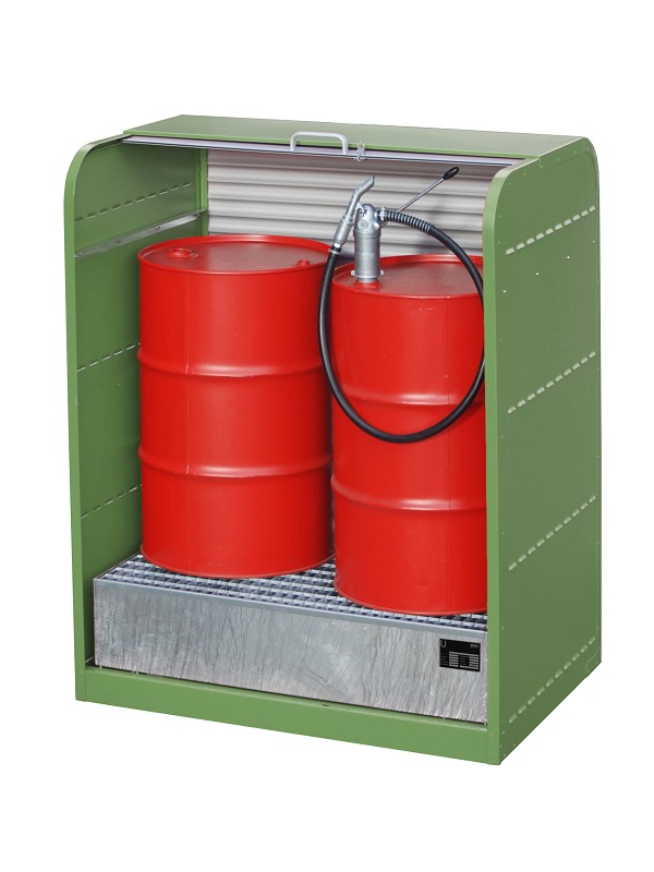 BAUER Südlohn BAUER Gefahrstoff-Rollladenschrank RSG-1 für 2 x 200 l Fässer, Resedagrün, 215 Liter BAUER Südlohn BAUER Gefahrstoff-Rollladenschrank RSG-1 für 2 x 200 l Fässer, Resedagrün, 215 Liter von BAUER Südlohn