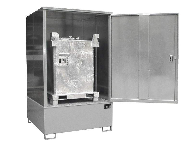BAUER Südlohn BAUER Gefahrstoffschrank GS-4 für IBC, Mausgrau, 1.000 Liter von BAUER Südlohn