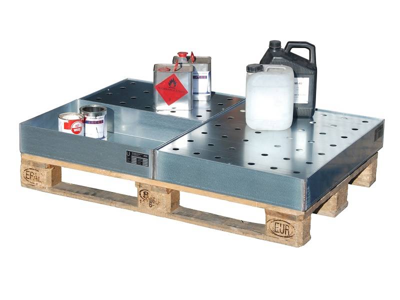 BAUER Südlohn BAUER Kleingebindewanne KGW-P Stahl für Paletten, 20 Liter von BAUER Südlohn