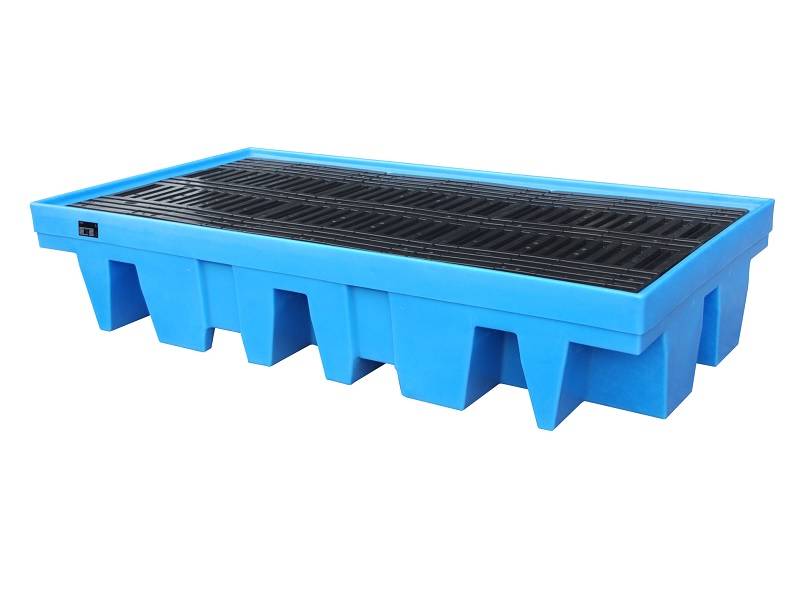 BAUER Südlohn BAUER PE Auffangwanne WP-PE 2/11 mit Palette für 2 x IBC, 1.000 Liter von BAUER Südlohn