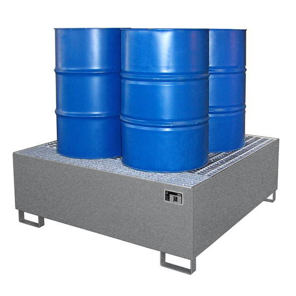 BAUER Südlohn BAUER Stahl Auffangwanne AW 800 für 800 Liter, Mausgrau, 800 Liter von BAUER Südlohn