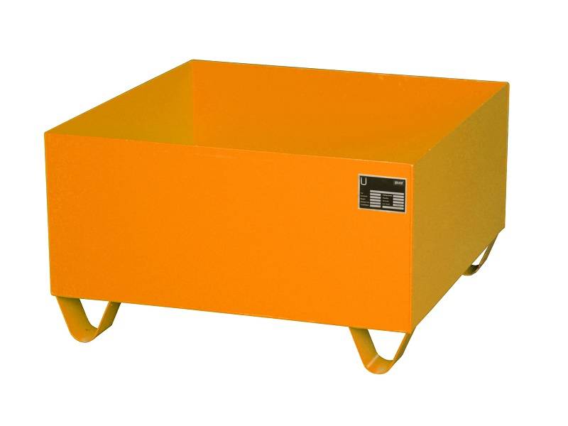 BAUER Südlohn BAUER Stahl Auffangwanne für 200 Liter Fass, Gelborange, 210 Liter von BAUER Südlohn