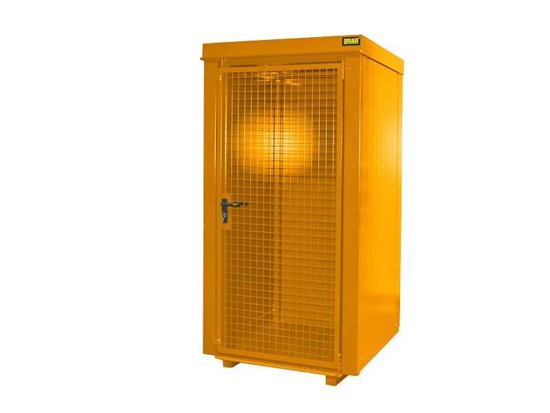 BAUER Südlohn Gasflaschen Container TYP GFC-B, Gelborange, 9 x Ø 230 mm BAUER Südlohn Gasflaschen Container TYP GFC-B, Gelborange, 9 x Ø 230 mm von BAUER Südlohn