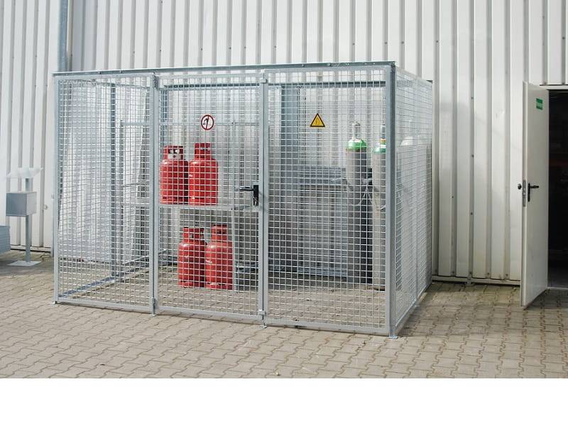 BAUER Südlohn Gasflaschen Container TYP GFC-M, 32 x Ø 230 mm von BAUER Südlohn
