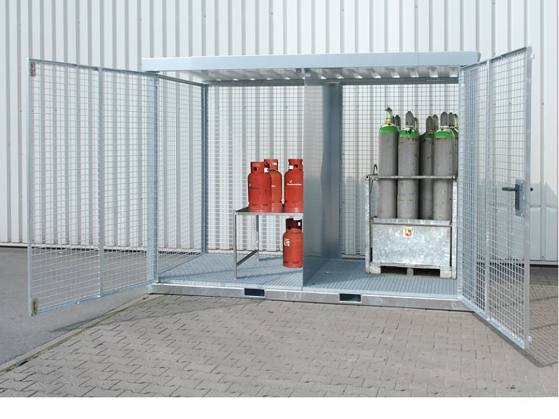 BAUER Südlohn Gasflaschen Container mit Tränenblechboden TYP GFC-ET, 78 x Ø 230 mm BAUER Südlohn Gasflaschen Container mit Tränenblechboden TYP GFC-ET, 78 x Ø 230 mm von BAUER Südlohn