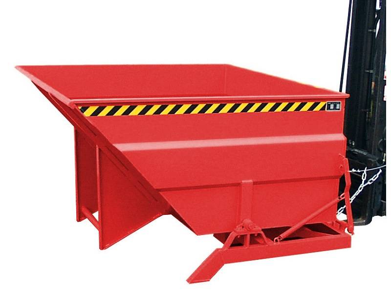 BAUER Südlohn Kippbehälter BKC 200 für Stapler, Feuerrot von BAUER Südlohn