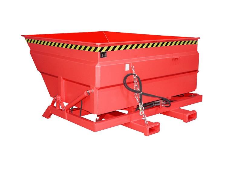 BAUER Südlohn Kippbehälter BKC-H 300 für Stapler, Feuerrot von BAUER Südlohn