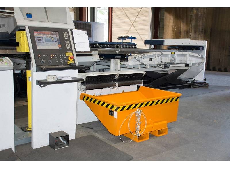 BAUER Südlohn Kippbehälter für Stapler EXPO® 275, Lichtblau von BAUER Südlohn