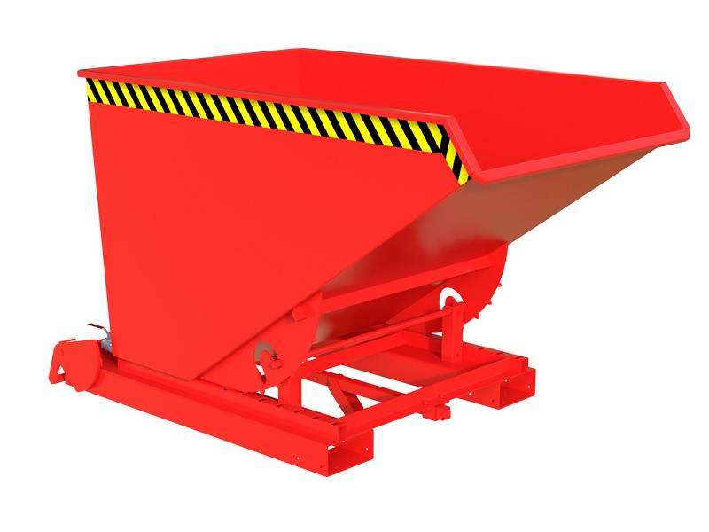 BAUER Südlohn Spänebehälter für Stapler S4A 1200, Feuerrot von BAUER Südlohn