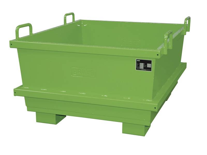 BAUER Südlohn Universalcontainer UC 500 für Stapler, Resedagrün von BAUER Südlohn