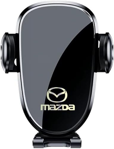 BAUFAS Auto Handyhalterung für Mazda CX-5 2017-2023,Handy KFZ Halterungen Hakenclip Beine und Doppelte Unterstützung Stabilere Schutz 360° Drehbar EIN-Knopf-Release Kfz-Zubehör von BAUFAS